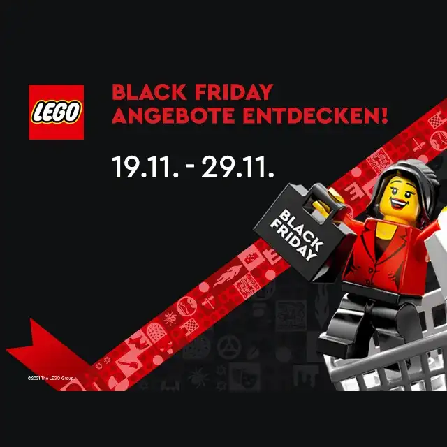 LEGO Black Friday Week & Cyber Monday vom 19.11. - 29.11.2021 bei Spielzeugwelten.de