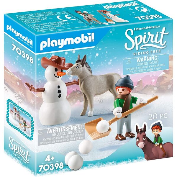 PLAYMOBIL 70398 - Spirit Riding Free - Schneespaß mit Snips &amp; Herrn Karotte