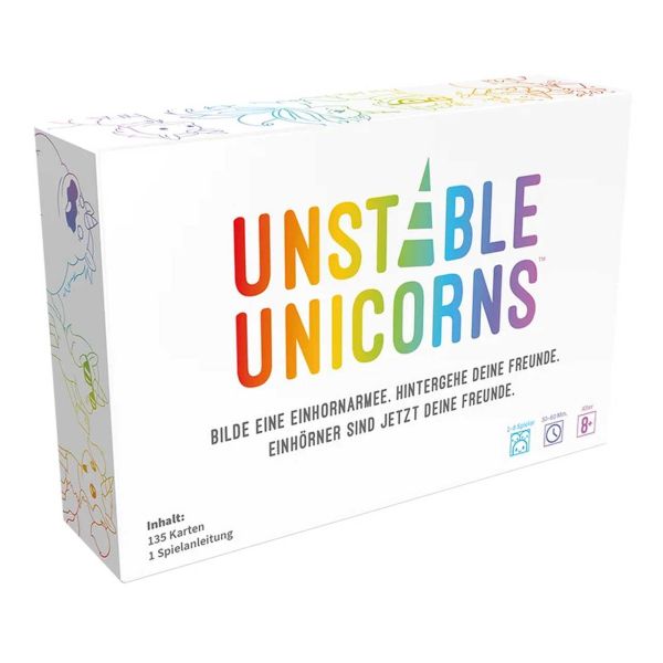 ASMODEE TTUD0001 - Kartenspiel - Unstable Unicorns