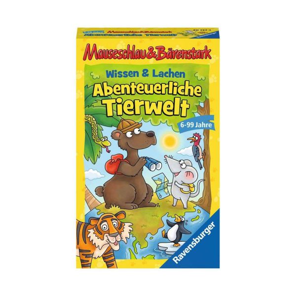 RAVENSBURGER 20737 - Mauseschlau &amp; Bärenstark - Wissen und Lachen, Abenteuerliche Tierwelt