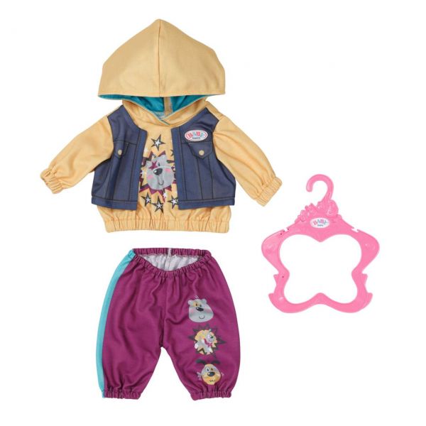 Zapf Creation 832615 - BABY born® - Outfit mit Hoody, 43cm