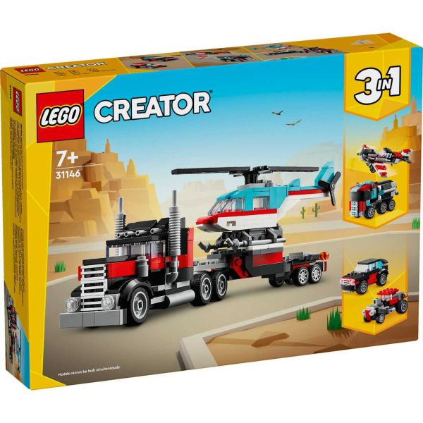 LEGO 31146 - Creator - Tieflader mit Hubschrauber