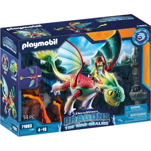 PLAYMOBIL 71083 - Dragons: The Nine Realms - Feathers &amp; Alex