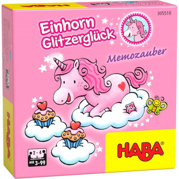 HABA 305510 - Geschenkzwerge - Einhorn Glitzerglück, Memozauber
