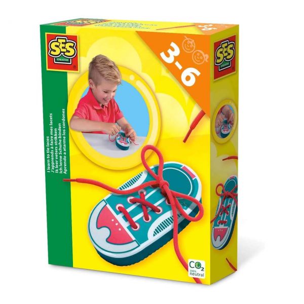 SES 14629 - Kreativspielzeug - Ich lerne Schuhe binden