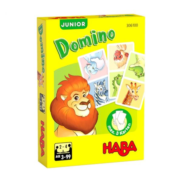 HABA 306100 - Kartenspiel - Domino Junior, Safari