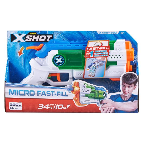 ZURU 56220 - X-Shot Wasserpistole - Micro Fast-Fill