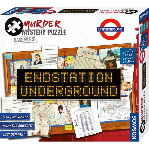 KOSMOS 682170 - Murder Mystery Puzzle - Endstation Underground, 750 Teile