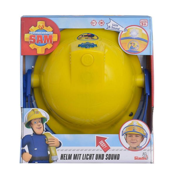 SIMBA 109252365 - Feuerwehrmann Sam - Feuerwehr Helm mit Funktion