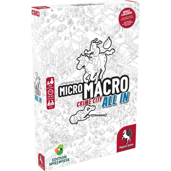 PEGASUS 59062G - Familienspiel - MicroMacro: Crime City 3, All In (Edition Spielwiese)