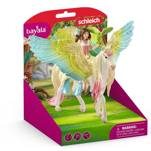 SCHLEICH 70566 - Bayala - Surah mit Glitzer-Pegasus