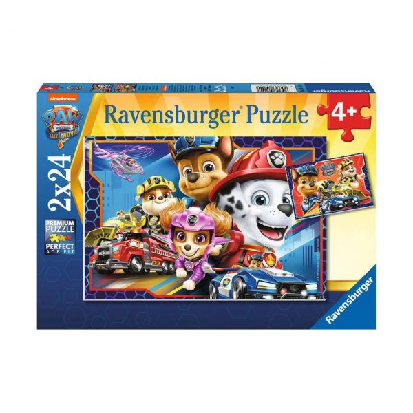 RAVENSBURGER 05154 - Puzzle - Paw Patrol: Allzeit bereit!, 2x24 Teile