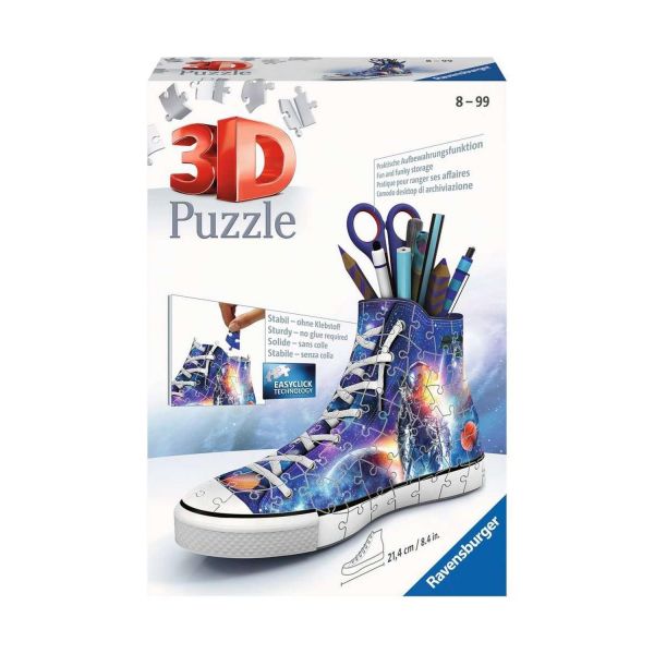 RAVENSBURGER 11251 - 3D Puzzle - Sneaker, Astronauten im Weltall, 108 Teile
