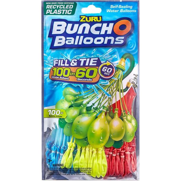 ZURU 56288 - Bunch O Balloons - 100 schnell zu füllende, selbstverschließende Wasserballon