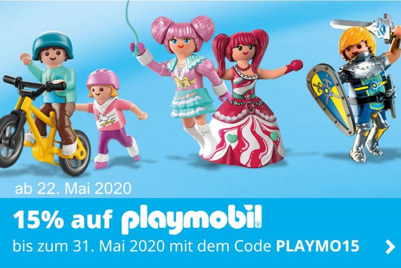 15% auf Playmobil vom 22.05. - 31.05.2020 bei Spielzeugwelten