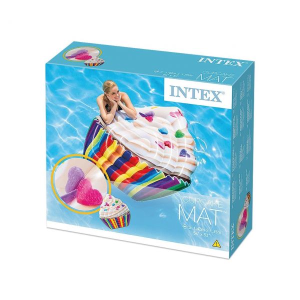 INTEX 58770EU - Luftmatratze - Cupcake Eis 142 x 135 cm