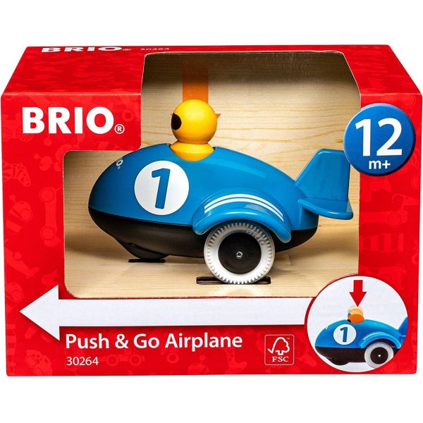 BRIO 30264 - Babyspielzeug - Push &amp; Go Flugzeug