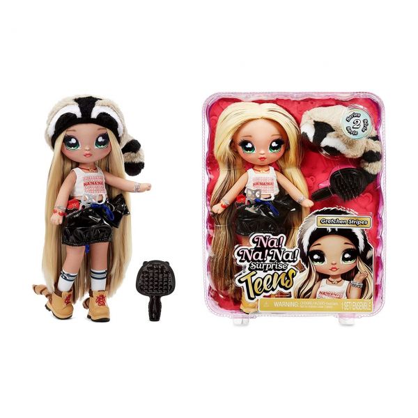 MGA 575498EUC - Na! Na! Na! Surprise - Teens Doll, Gretchen Stripes