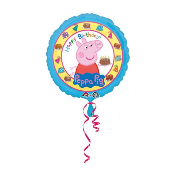 AMSCAN 3159201 - Folienballon - Happy Birthday Peppa Pig, 43cm