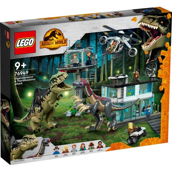 LEGO 76949 - Jurassic World™ - Giganotosaurus &amp; Therizinosaurus Angriff
