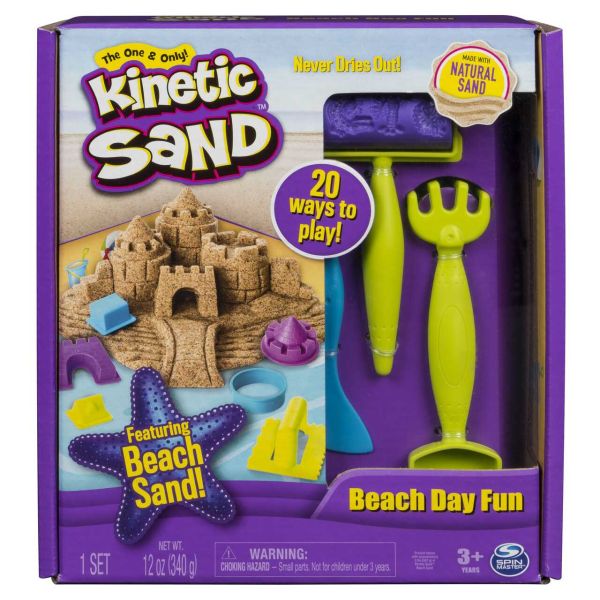 Spin Master 51556 - Kinetic Sand - Beach Day Fun Kit, 340g