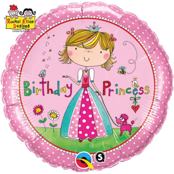 FOLAT 51167 - Geburtstag &amp; Party Luftballon Folienballon Princess Rachel Ellen