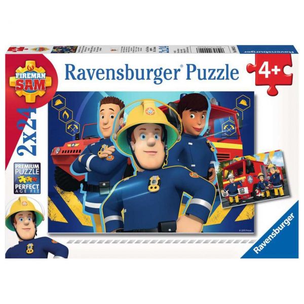 RAVENSBURGER 09042 - Puzzle - Sam hilft dir in der Not, 2x24 Teile