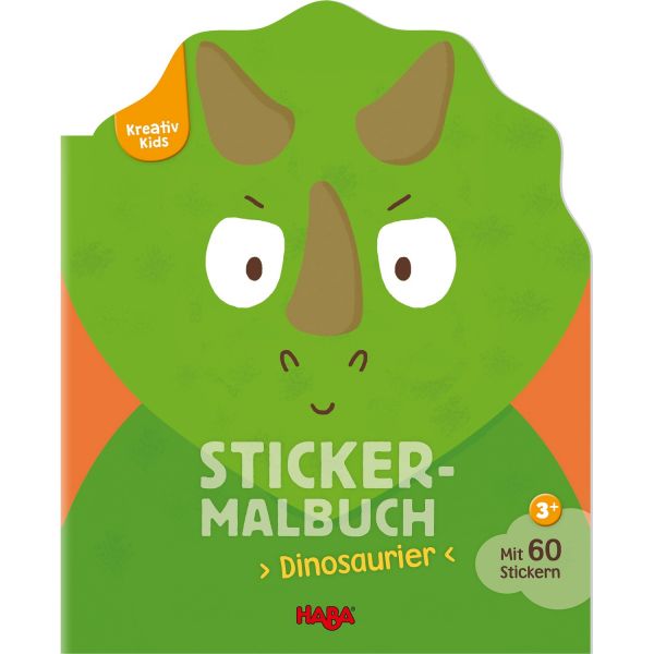 HABA 304434 - Kreativ Kids - Sticker-Malbuch Dinosaurier