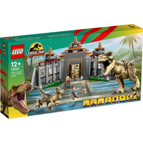 LEGO 76961 - Jurassic World™ - Angriff des T. rex und des Raptors aufs Besucherzentrum
