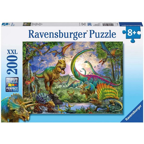 RAVENSBURGER 12718 - Puzzle - Im Reich der Giganten Dinosaurier, 200 Teile