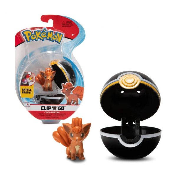 BOTI 37252 - Pokémon Figuren - Clip &#039;n&#039; Go™ Poké Ball und Vulpix