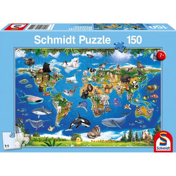 SCHMIDT 56355 - Puzzle - Lococo Tierwelt, 150 Teile