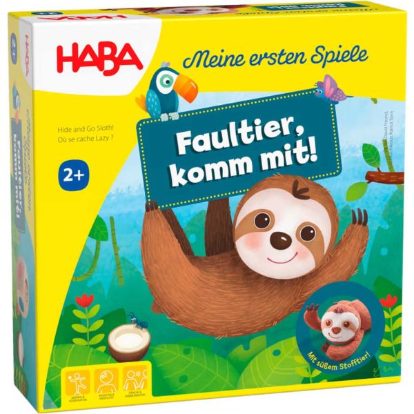 HABA 306599 - Meine ersten Spiele - Faultier, komm mit!