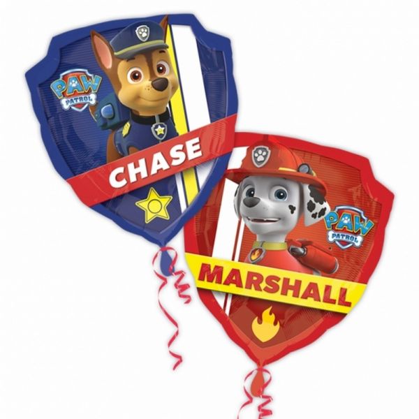 AMSCAN 3018201 - Folienballon - Paw Patrol Chase und Marshall, 63x68cm