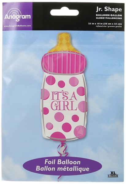 AMSCAN 2680101 - Folienballon - Baby Flasche It&#039;s a girl