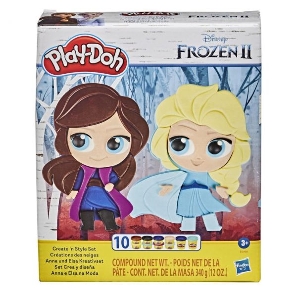 HASBRO E9098 - Play-Doh - Disney Die Eiskönigin 2, Anna und Elsa Kreativset