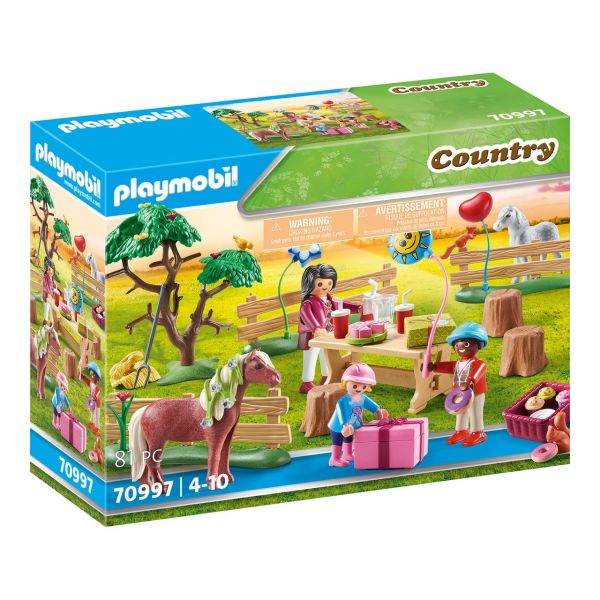 PLAYMOBIL 70997 - Country - Kindergeburtstag auf dem Ponyhof