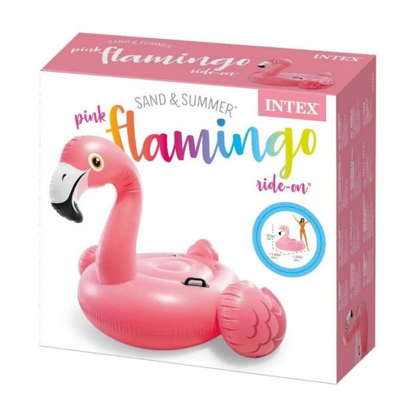 INTEX 57558NP - Aufblasbare Tiere - Flamingo, 142x137x97cm