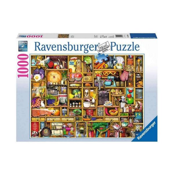 RAVENSBURGER 19298 - Puzzle - Kurioses Küchenregal, 1000 Teile