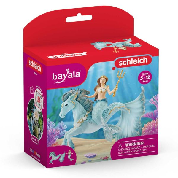 SCHLEICH 70594 - Bayala - Meerjungfrau-Eyela auf Unterwasserpferd
