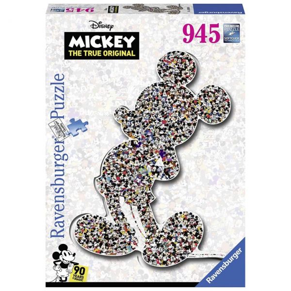 RAVENSBURGER 16099 - Puzzle - Shaped Mickey, 945 Teile