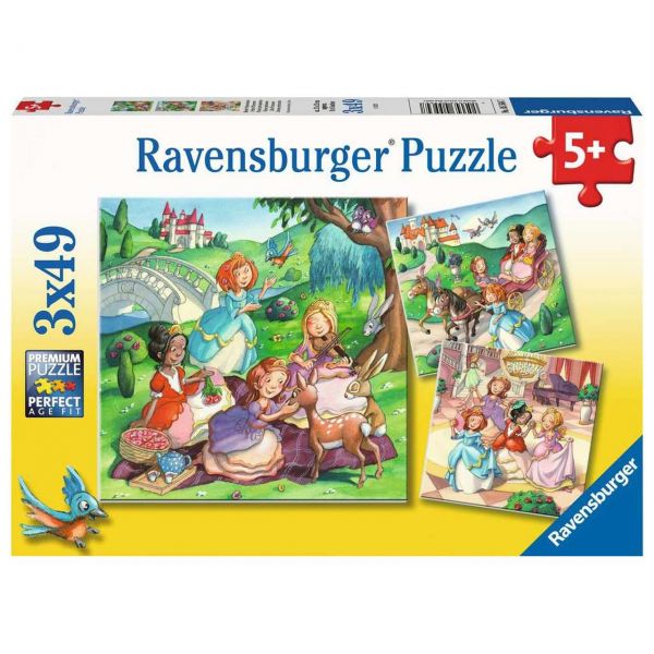 RAVENSBURGER 05564 - Puzzle - Kleine Prinzessinnen, 3x49 Teile