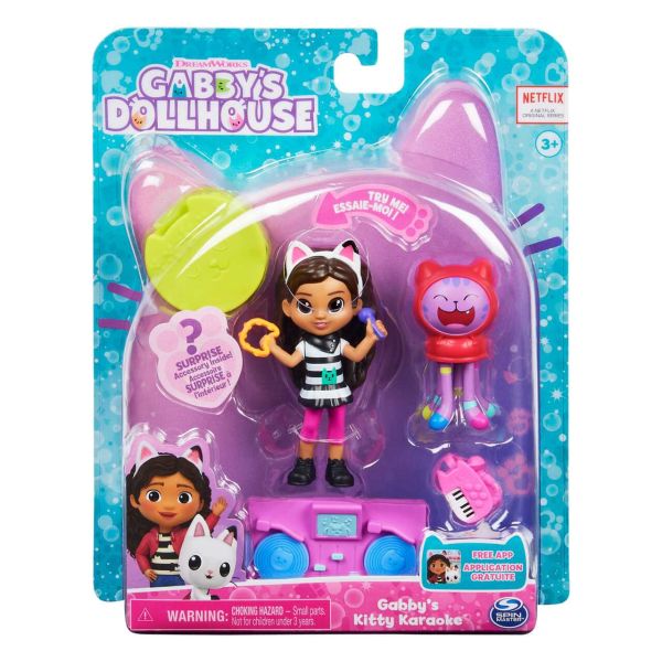 Spin Master 37417 - Gabby&#039;s Dollhouse - Cat-tivity Pack, Karaoke Party