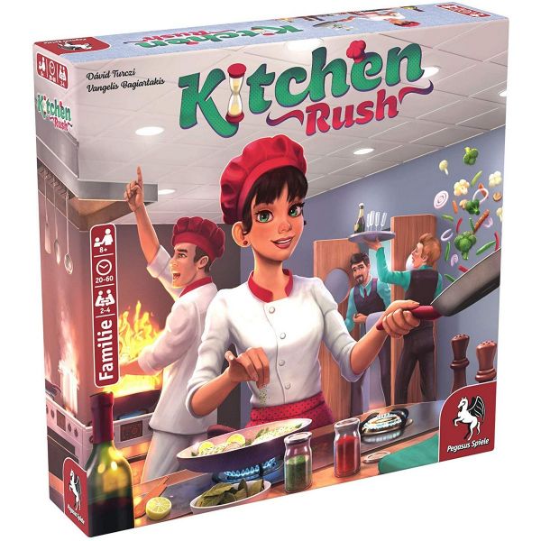 PEGASUS 51223G - Familienspiel - Kitchen Rush (deutsche Ausgabe)