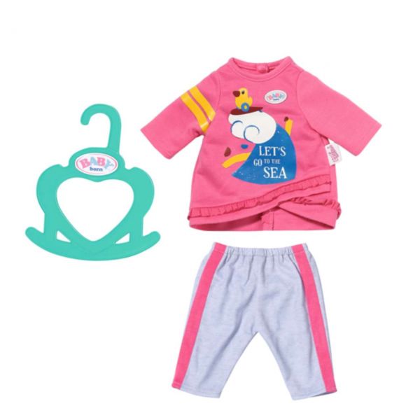 Zapf Creation 831892 - BABY born® - Little Freizeit Outfit pink, 36cm