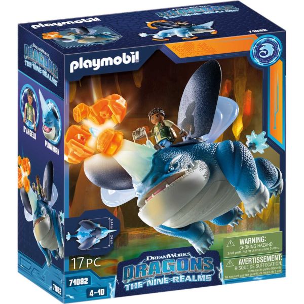 PLAYMOBIL 71082 - Dragons: The Nine Realms - Plowhorn &amp; D&#039;Angelo