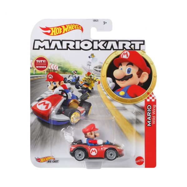 MATTEL GRN17 - Hot Wheels - Mario Kart, 1:64 Die-Cast, Mario