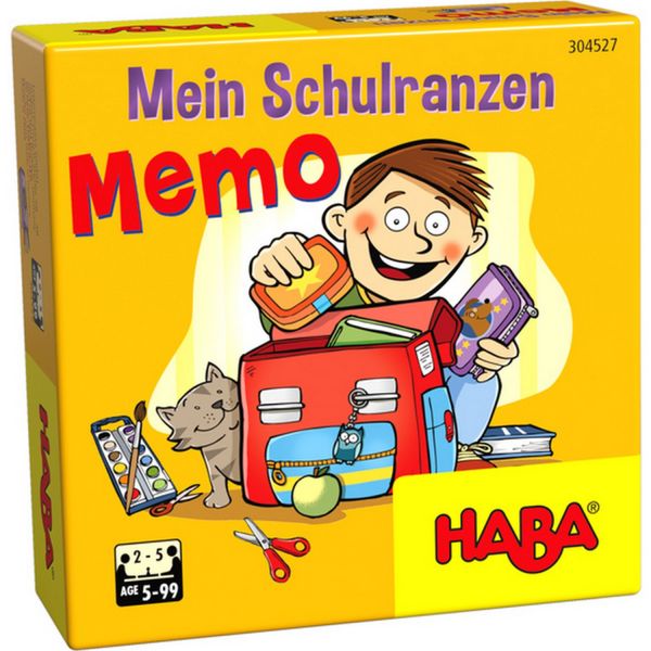 HABA 304527 - Mitbringspiel Geschenkzwerge - Mein Schulranzen-Memo
