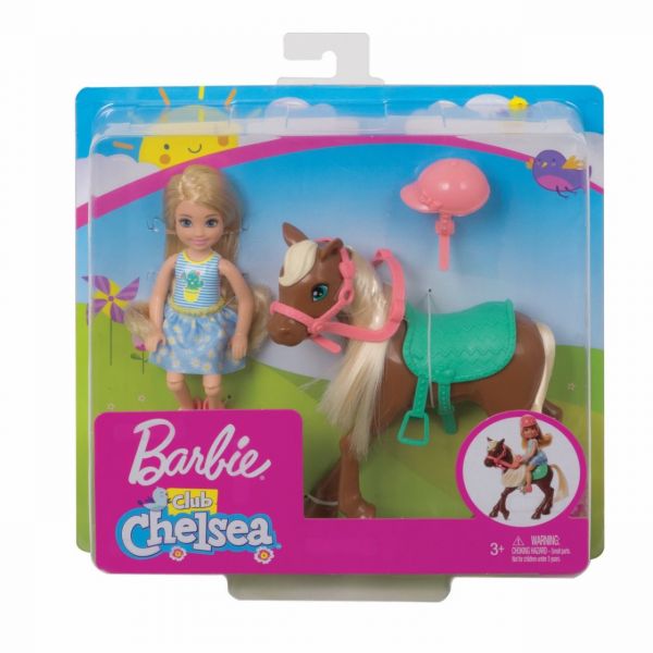 MATTEL GHV78 - Barbie - Chelsea Puppe &amp; Pony (blond)