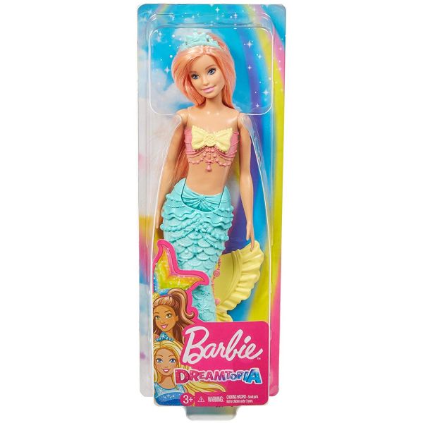 MATTEL FXT11 - Barbie Dreamtopia - Meerjungfrau, orangene Haare